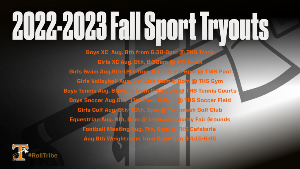fall sports tryouts
